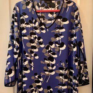 Alfani Tunic Size 16 Blue Print